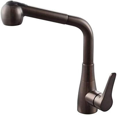 Grifería de fregadero de cocina abatible de latón Palanca individual