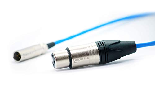 KONDOR BLUE 14" Mini XLR Male to XLR Female Audio Cable BLACKMAGIC BMPCC4K Camera Video Assist 4K Sharp 8K. 3 Pin XLR Adapter Microphones Mixers. (2 Pack) - Thumbnail 6