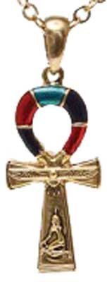 Azuregreen isis ankh necklace (jaj255) -