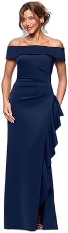 xscape women's ruffled sleeveless scuba fit & flare dress Amazon.com: Xscape Women's Sleeveless One Shoulder Scuba Ruffle Midi Dress,  Ivory, 8 : Clothing, Shoes & Jewelry