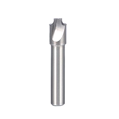 sourcingmap HSS-AL Corner Rounding End Mill Cutter 2 Flute with 3mm Radius, 10mm Shank