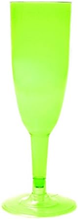 288 Units per Box Plastic Champagne Flutes 6 oz Apple Green Ideal for Parties Multiple Colors Available By Topenca Supplies Party