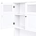 Best Choice Products Wooden Over-The-Toilet Space Saving Cabinet Shelf Tower Rack for Linens, Toiletry, White