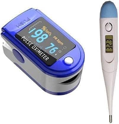 KD Zone Pulse Oximeter and Thermometer Original Pulse Oximeter , Indian Thermometer 1 Year Warranty Pulse Oximeter , Pulse Oximeter Use to Oxygen Level Check Machine/Body Oxygen Level Check.