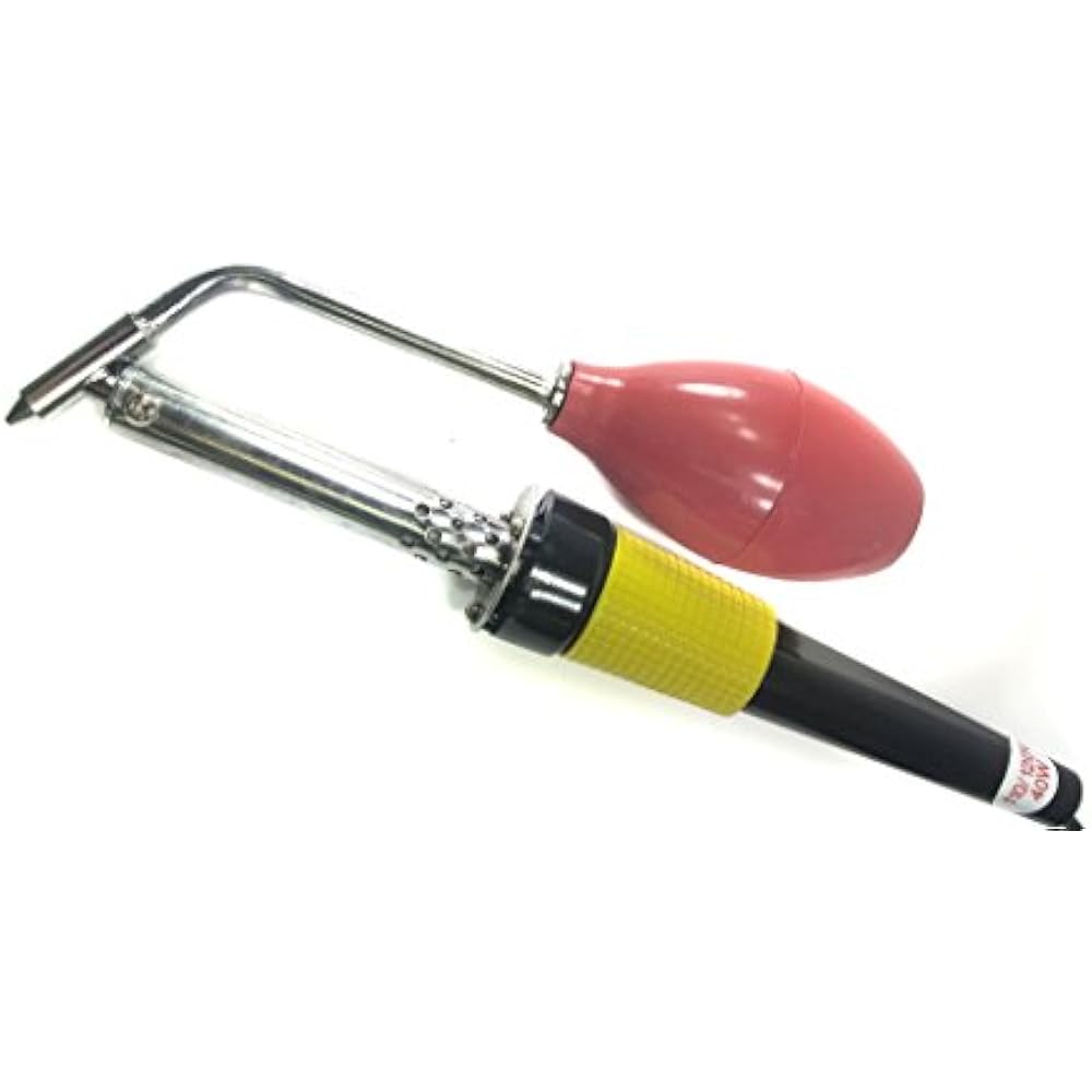 Desoldering Iron Vacuum Bulb Tube Solder Removal Pump Tool One Hand Kit
