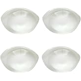 VBQFDPH Silicone Bra Padding Transparent |Two pairs of cup covers Natural Shape Breast Forms for Daily Wear, Comfortable Adhesive Bra Pads for Women, Ideal Bust Enhancer for Swimwear & Dresses