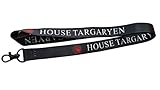 House Targaryen Lanyard/keychain with clip for keys or id badges