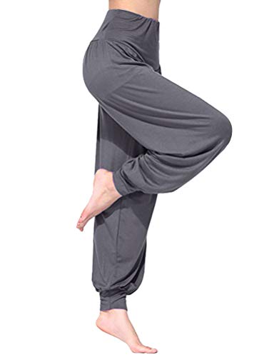 ZXH Women High Waist Yoga Pants Sports Workout Harem Pants Casual Dancing Pants