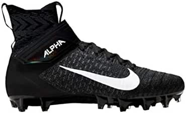 Amazon Com Nike New Men S Alpha Menace Elite 2 Football Cleats Black White Grey Size 14 M Football