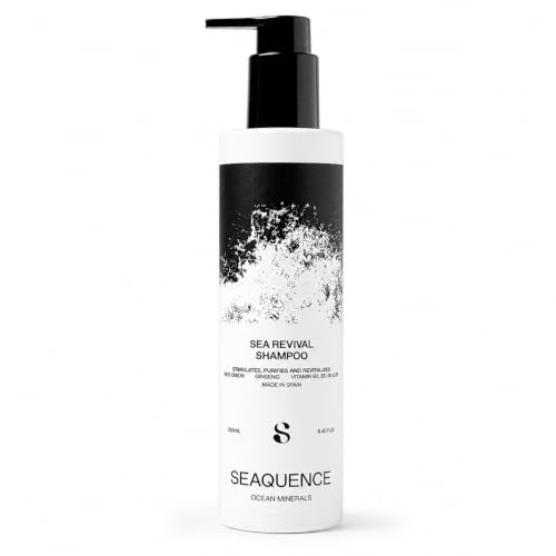 Sea Revival Shampoo 250 ml | Champú Revitalizante con Ormus Marino, Ocean Trace Minerals, Cebolla Roja, Ginseng y Vitaminas B3 B5 B6 B8 | Brillo, Suavidad y Cuidado Capilar Diario