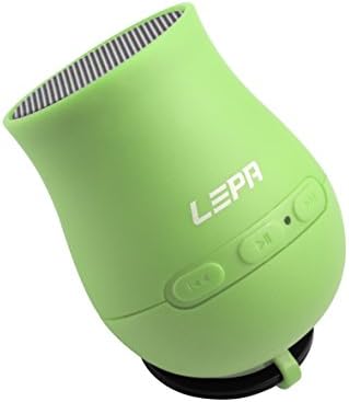 LEPA BTS03-G Q-Boom Portable Mini Wireless Speaker System with Selfie Function, Country Green