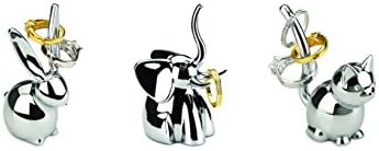umbra ジュエリー収納 リングホルダー アクセサリー収納 3個セット クロム バニー/エレファント/キャット ZOOLA 21009157158
