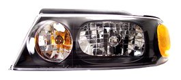 Anzo USA 111046 Lincoln Navigator Crystal Black Headlight Assembly - (Sold in Pairs)