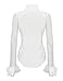 Mosocow Women's Vintage Bow Tie Neck Long Sleeve Shirt Blouse Tops