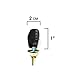 Krator Mini Custom LED Turn Signal Indicator Lights Lamp Compatible with Honda Helix Ruckus Reflex Elite Silver Wing