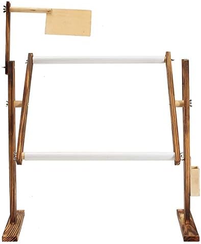 Amazon Co Jp Vaorwne 調整可能な木製フレーム卓上クロスステッチ刺繍床スタンド用刺繍縫製手作りツール中国クロスステッチブラケット ホビー