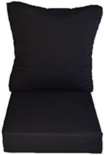 Amazon Com Resort Spa Home Decor Solid Black Cushions For Patio