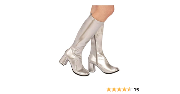 silver abba boots