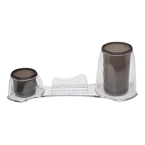 Porta Caneta e Clips e Lembrete Fumê