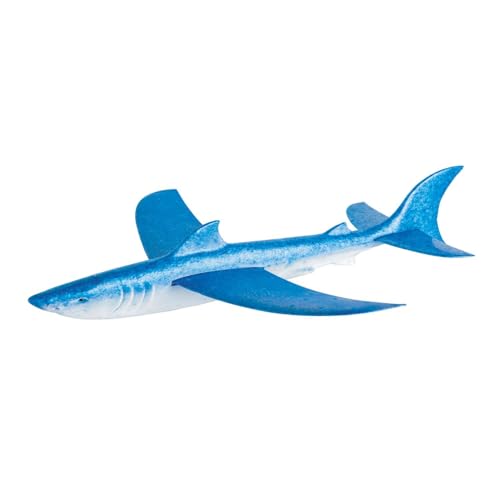 Tiger Tribe Shark Glider 18" Wide Easy Assemble Waterproof Foam Toy Glides Over 40m Outdoor Play for Kids Age 3+