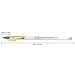 Pana Finest Pure Kolinsky Acrylic Nail Brush with Clear Acrylic Oval Crimped Handle Size 10