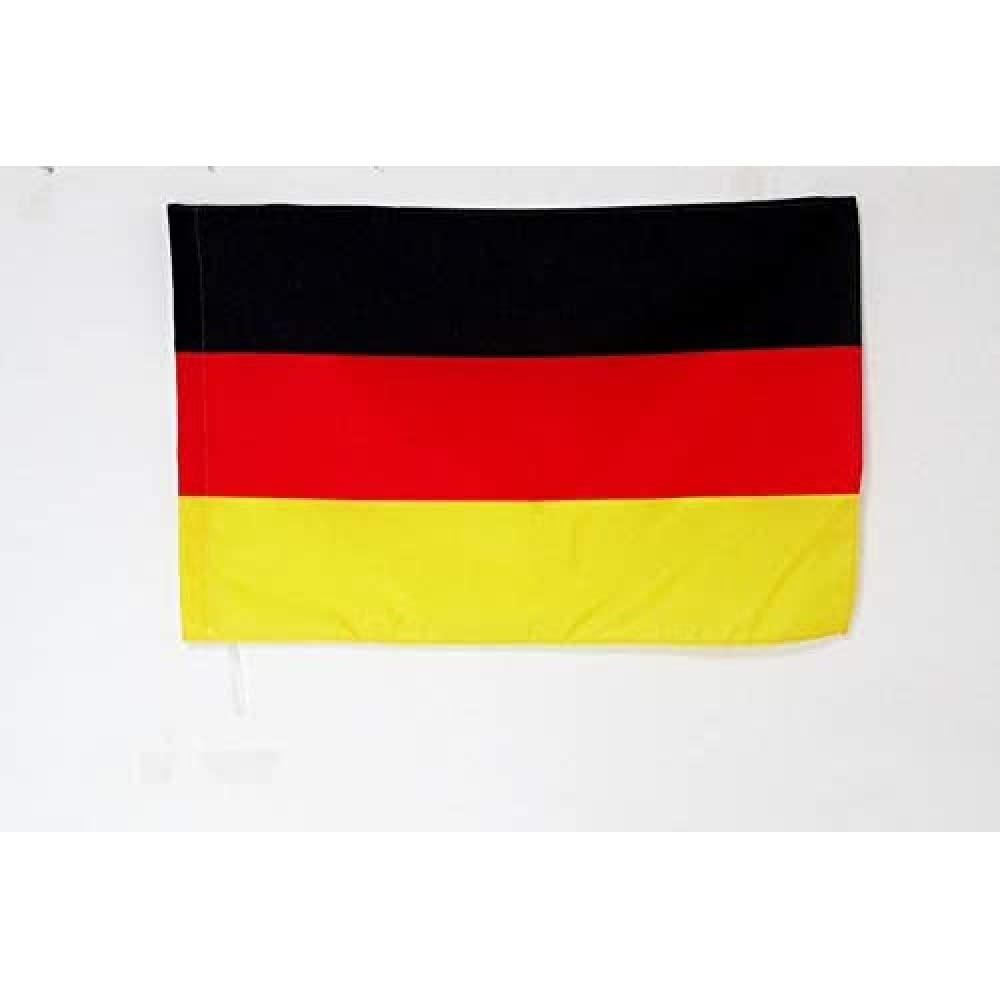 AZ FLAG - Racing Germany national Flag - 2x3 Ft - German race Banner with Sleeve - 100% Polyester - Fade Resistant - Vivid Colors - 2' x 3' Feet - 90x60 Cm