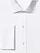 Buttoned Down Men's Slim-Fit French Cuff Micro Twill Non-Iron Dress Shirt, White, 16.5