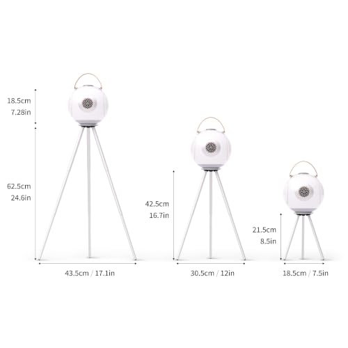 UB+ dB1 - Altavoz Bluetooth impermeable blanco | Altavoces portátiles con sonido Hi-Fi de 40 W, graves profundos, 20 horas de reproducción, resistente al agua IPX5 y TWS (blanco brillante)