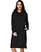 Kidsform Women's Hoodie Long Tunic Dress Solid Pullover Loose Sweater Hoodie Sweatshirt Long Tops