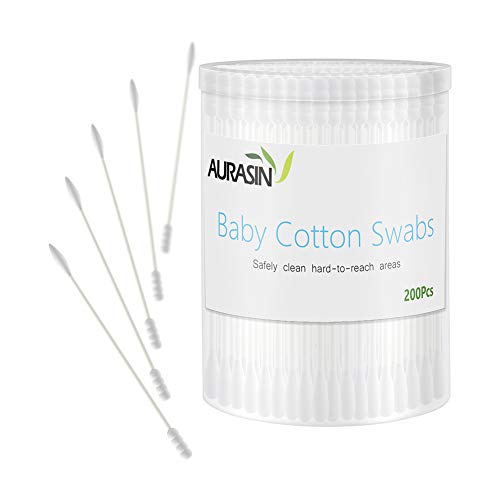 Cotton Swabs (Baby 200 Pcs) - Spiral & Pointed Ends
