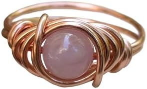 Amazon.com: Anju R046 2 leaves Janya Mixed Metal Ring, Copper
