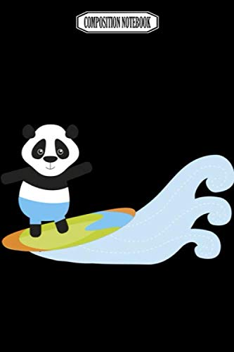 Composition Notebook: Rock panda kungfu hiphop decor onsie talking square banana gloves panda notebook Journal Notebook Blank Lined Ruled 6x9 100 Pages