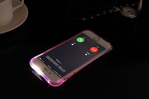 phone Case,Colorful blink Flashlight case / Soft TPU Skin / Shell Transparent LED Incoming Call LED Blink Flashlight Case for iPhone 6 /iphone 6 (Purple)