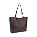 ANNA JONES Women's Designer Tote Shoulder Bags Soft PU Leather handbag Large Size Brown Colour