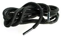 NivZiv BLACK Durable Round Thin Dress Shoelaces - THREE PAIR (3) PACK