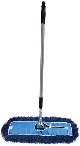 Nine Forty Industrial Strength Premium Nylon Dust Mop with Aluminum Quick Change Extension Handle and Frame - Hardwood Floor Broom (24 Wide X 5) by Nine Forty