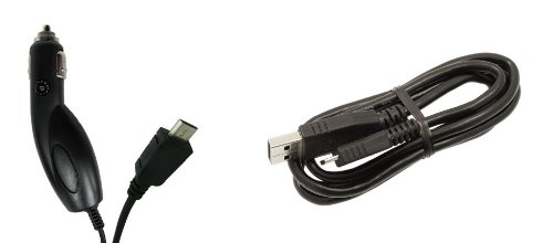 LG Tribute LS660 (Virgin Mobile) - Premium Bundle Pack - Car Charger + Micro USB Data Transfer Cable + ATOM LED Keychain Flashlight