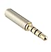 Josi Minea x3 Pcs 3.5mm Male to 2.5mm Female Headphone Audio Adapter Jack Stereo or Mono for Apple iPhone 6/6S/6 Plus/5S/5C iPad Samsung Galaxy S6/S5/S4 Note 4/3 & Most Smartphones & Tablets [3 Pack]