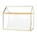 Cathy's Concepts Terrarium Gift Card Holder - Gold, Glass & Brass Construction, Perfect for Wedding Receptions, Graduations & More