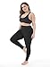 ZERDOCEAN Women's Plus Size Modal Lightweight Full Length Leggings Black 3X