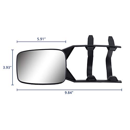 Clip On Towing Mirrors Extensions Adjustable Camper Mirrors 360 Degree