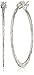 Amazon Collection 925 Sterling Silver Hammered Hoop Earrings