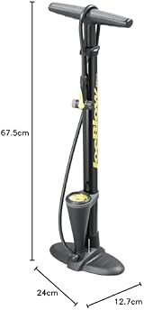 Topeak JoeBlow Max II Floor Pump Black, 120psi Gauge, TwinHead view 5