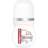 Borotalco Pure Ladies Deo Roll On - free of 0% Aluminium Salt - Protects &amp; Shields for 48 Hours with a Clean Freshness Scent