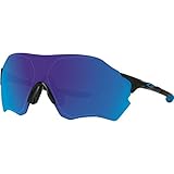 Oakley Mens EV Zero Range Polarized Sunglasses, Matte Black/Sapphire Iridium, One Size