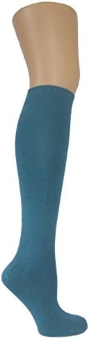 Ladies & Girls Soft Cotton Rich Plain Knee High Socks UK size 4-8