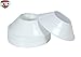 KRD 25 Pack Mini Disc Cones White for Soccer Drills ,Agility Training, Football, Kids, Field Marker