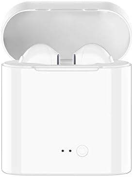 Stywvoe Bluetooth Headphones Wireless Earbuds Earphones in-Ear for Sport Bluetooth 5.0 Earphones Stereo Sound Noise Cancelling 2 Built-in Mic Earphones Compatible with iPhone Apple Airpod-White
