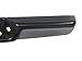 1997-2004 Dodge Dakota Pickup Rear Step Bumper Powder Coating Black Full Assy, Rear Bumper Black Face Bar with Gray Face Cover, with Top Pad, Inner Brackets, Outer Brackets, License Lamp CH1103104