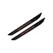 CoolKo Newest and Improved Car Door Sills Protection Kit Carbon Fiber Stickers for Tesla Model S - Black & Red Combination Color